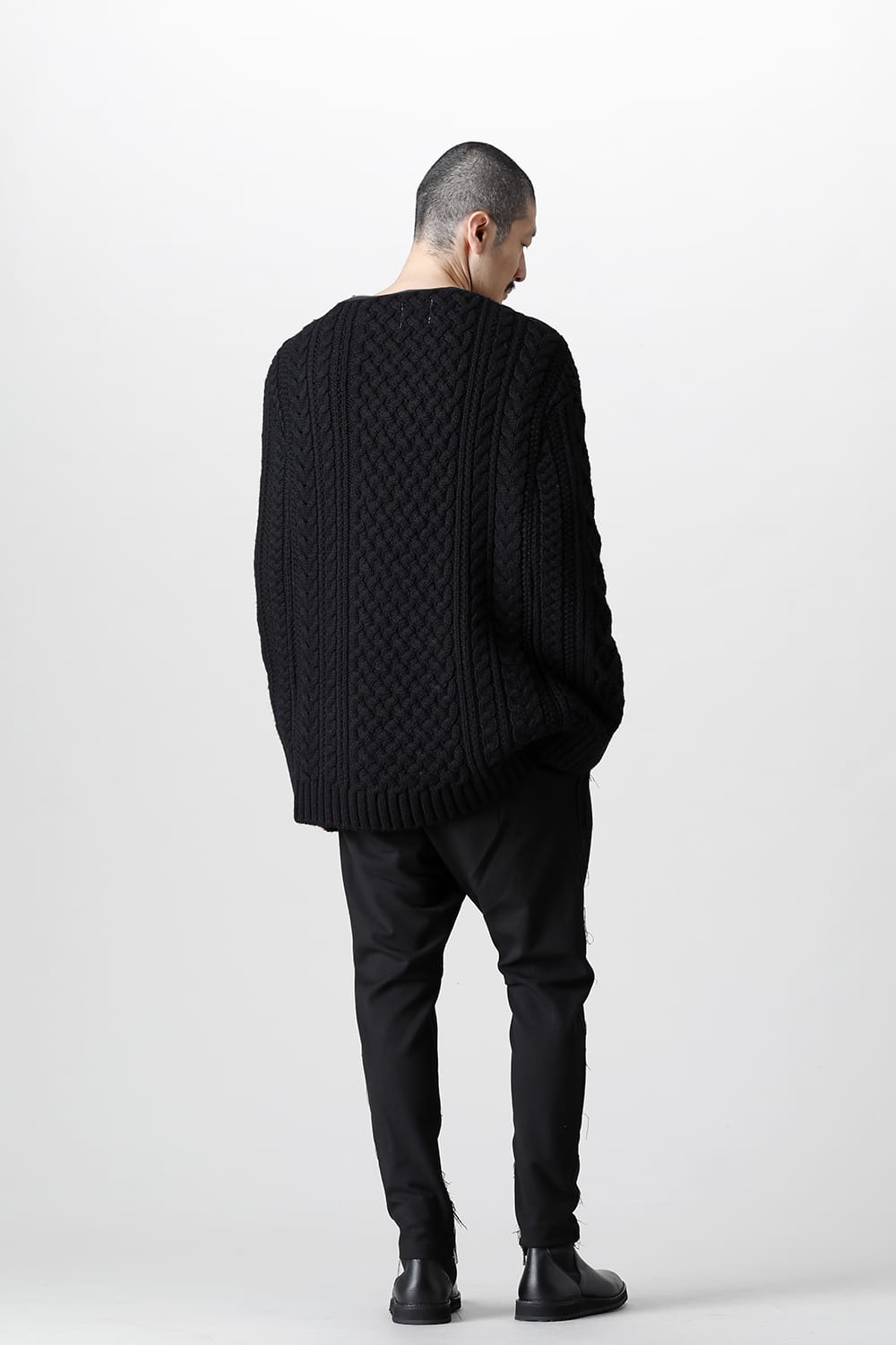 Boat Neck Aran Cape