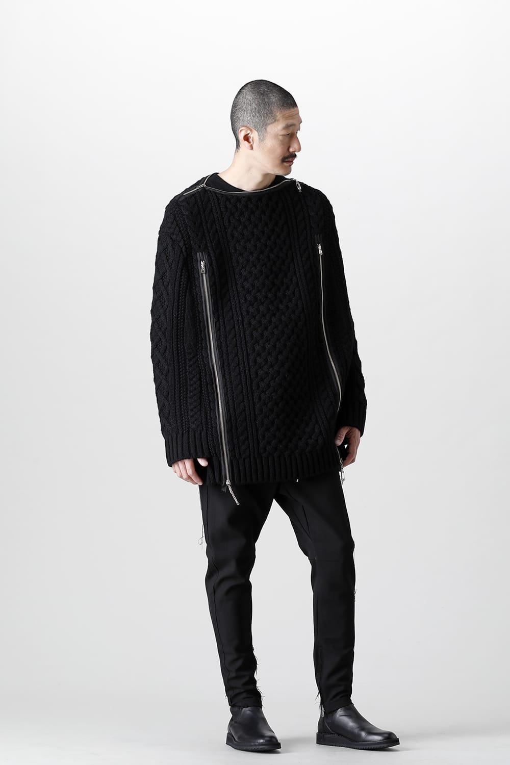 Boat Neck Aran Cape