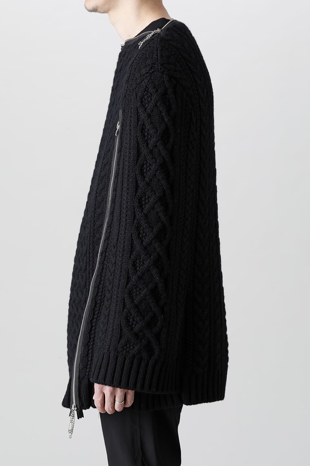 Boat Neck Aran Cape