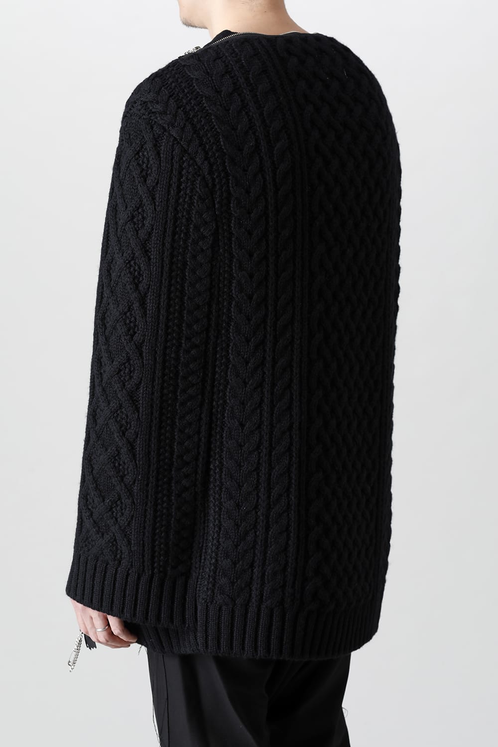 Boat Neck Aran Cape