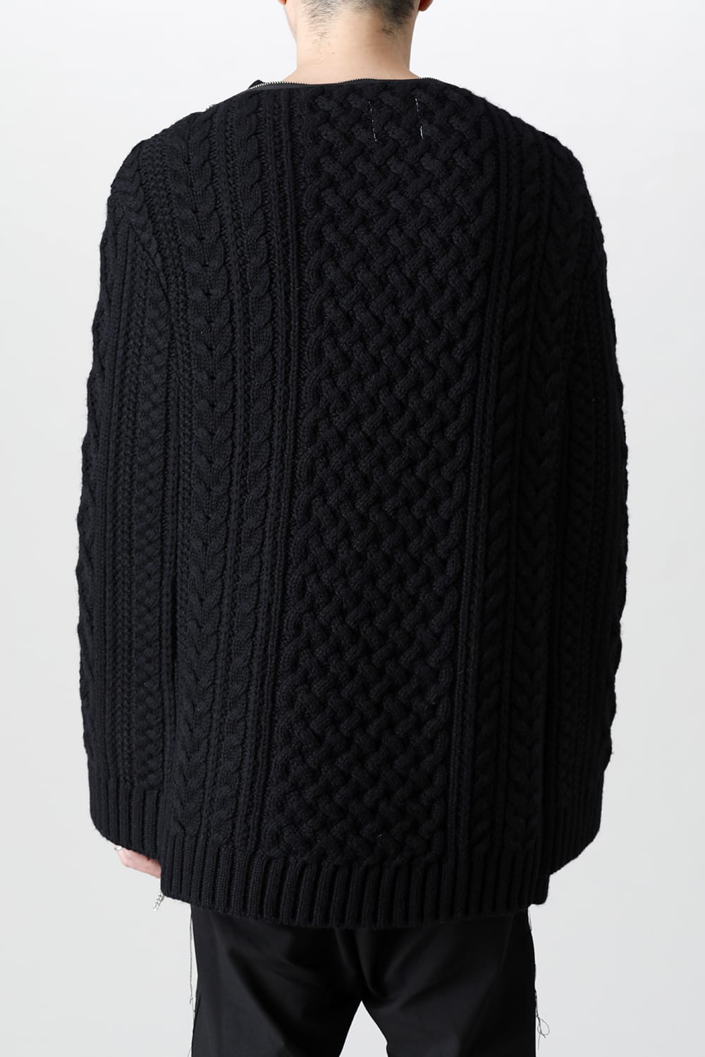 Boat Neck Aran Cape