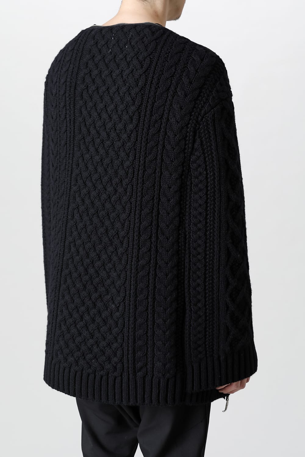 Boat Neck Aran Cape