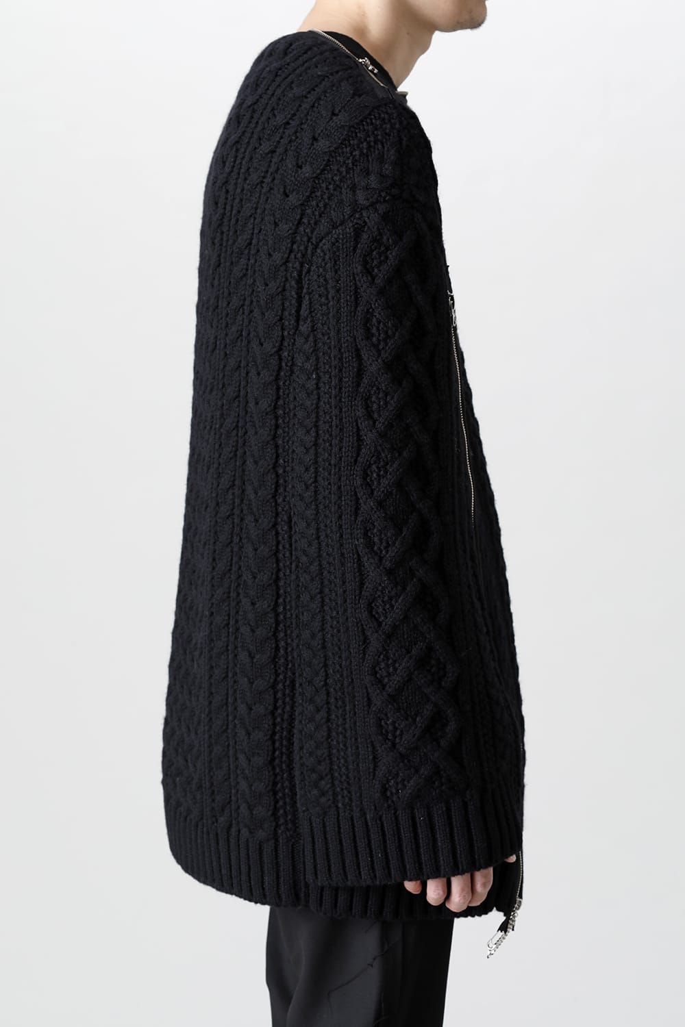 Boat Neck Aran Cape