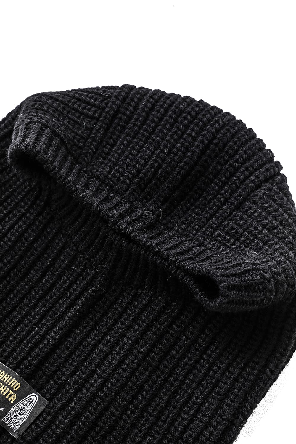 aran pattern balaclava Black