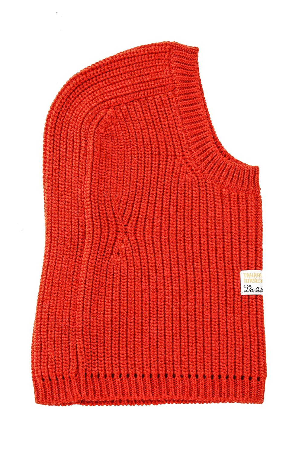 aran pattern balaclava Orange