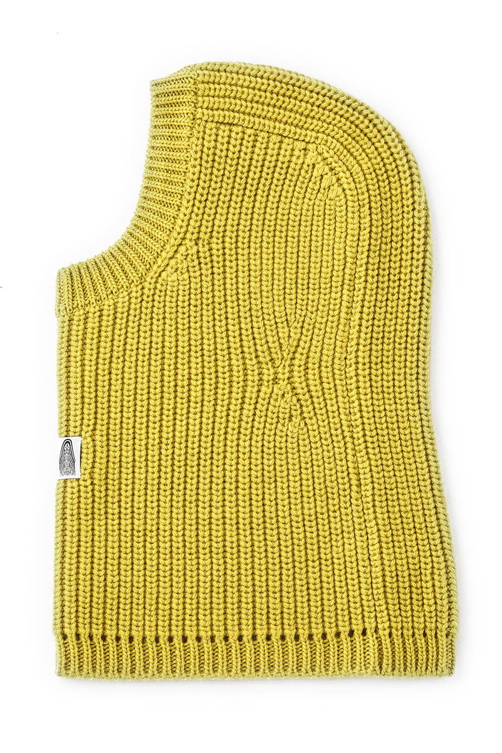 aran pattern balaclava Yellow