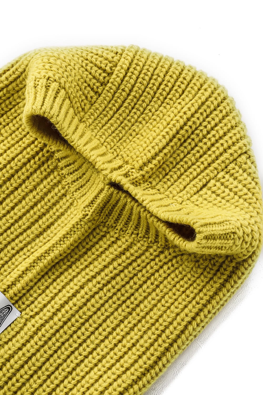 aran pattern balaclava Yellow