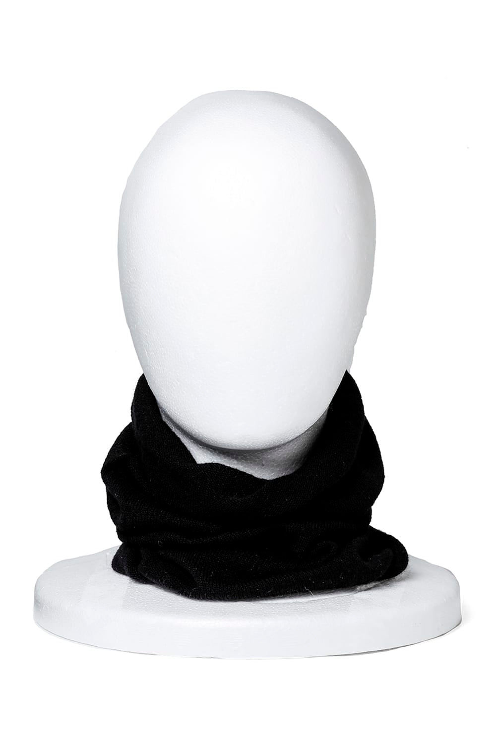 cashmere silk neck warmer Black