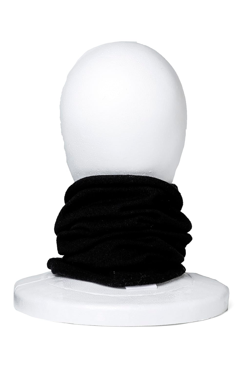 cashmere silk neck warmer Black