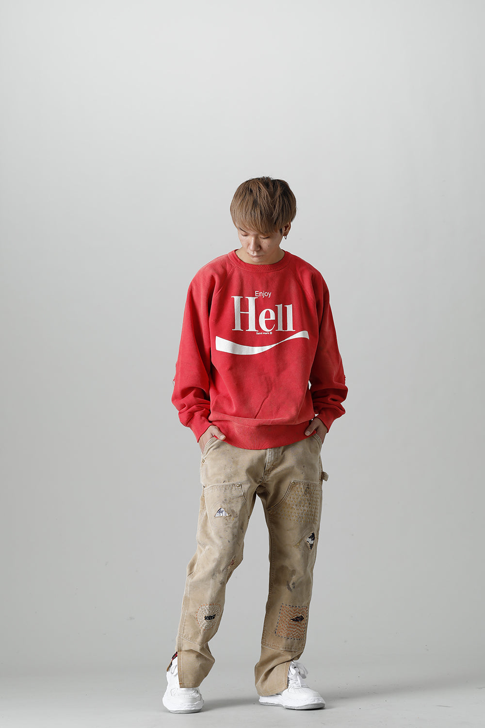 Enjoy Hell Raglan sleeve Sweat shirt