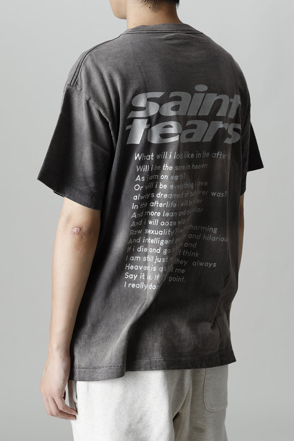 ©SAINT M×××××× × DENIM TEARS Yes Short sleeve T-shirt Black