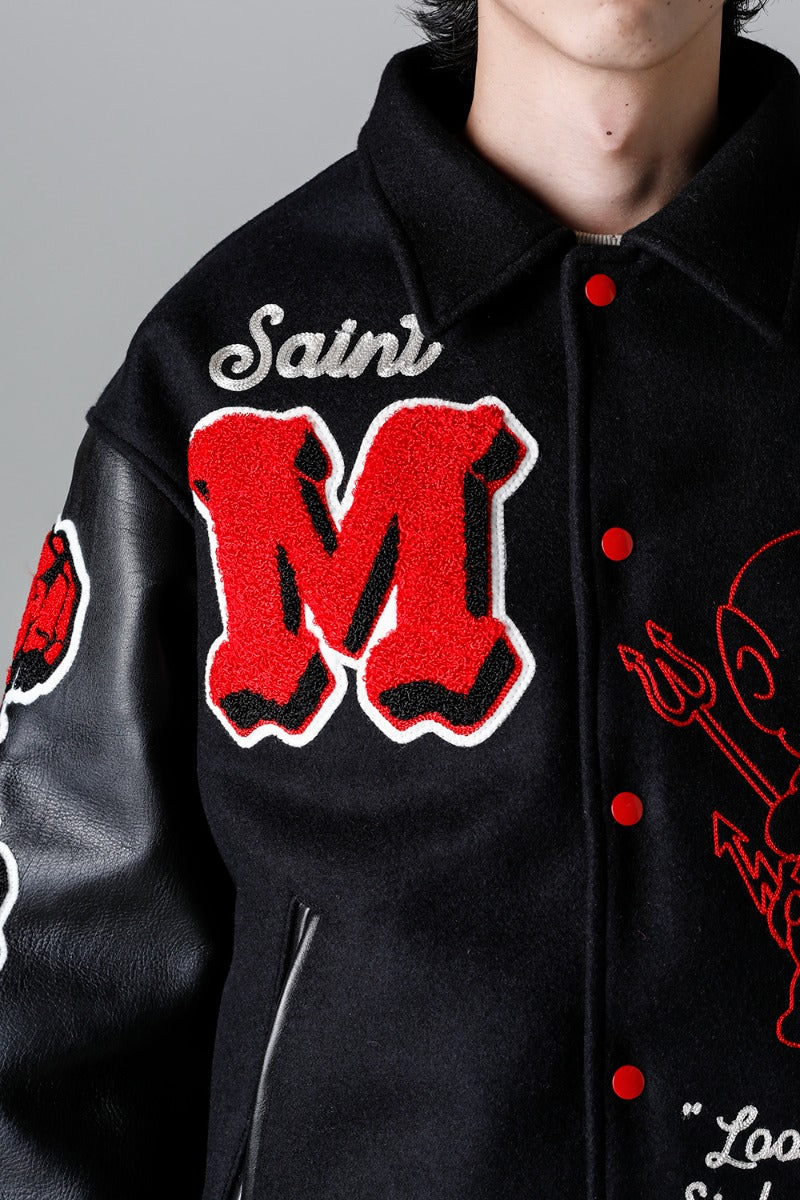 DEVIL Varsity Jacket Black