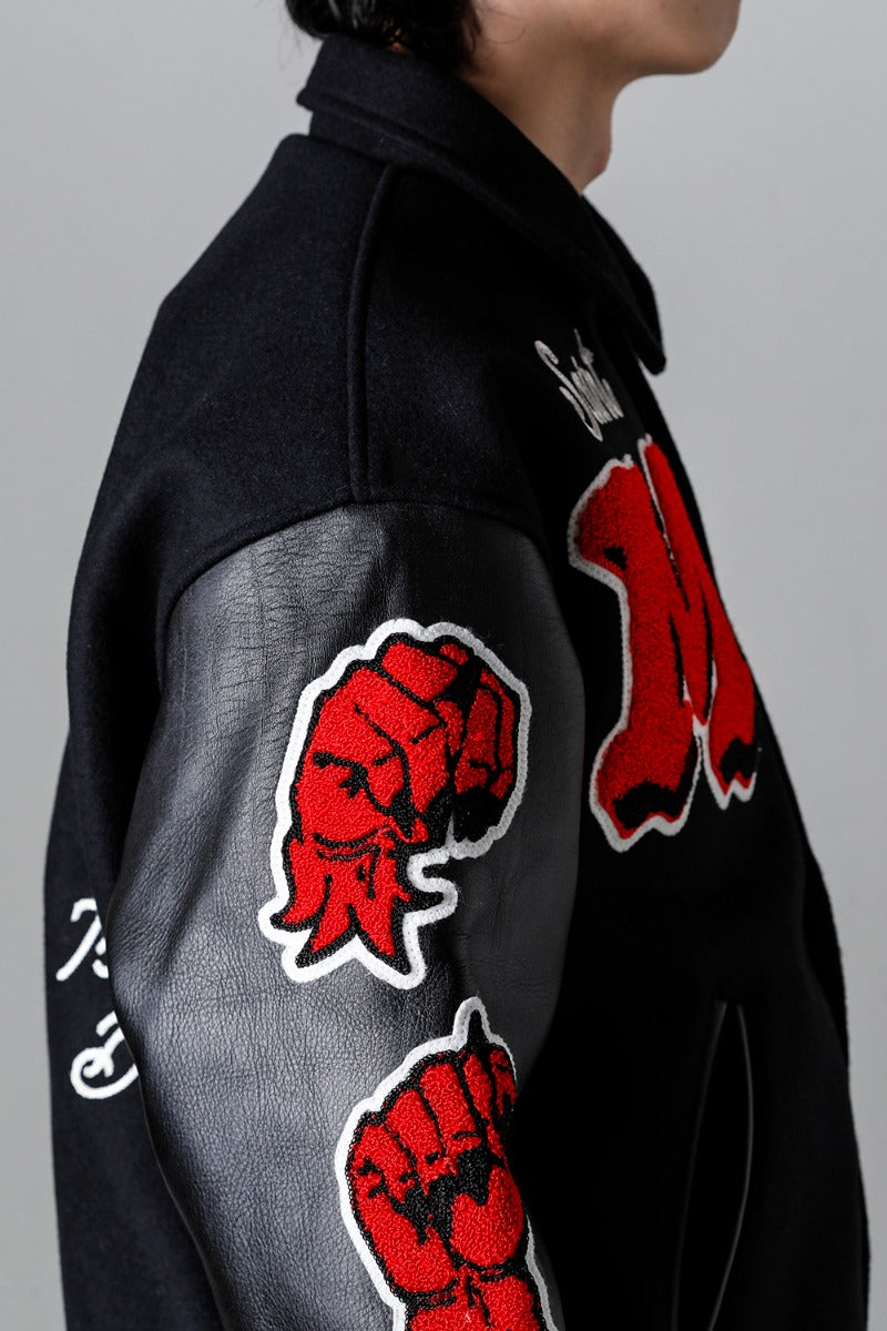DEVIL Varsity Jacket Black