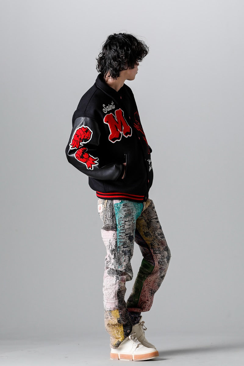 DEVIL Varsity Jacket Black