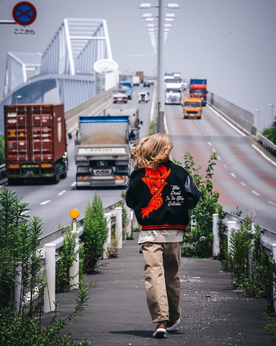 DEVIL Varsity Jacket Red