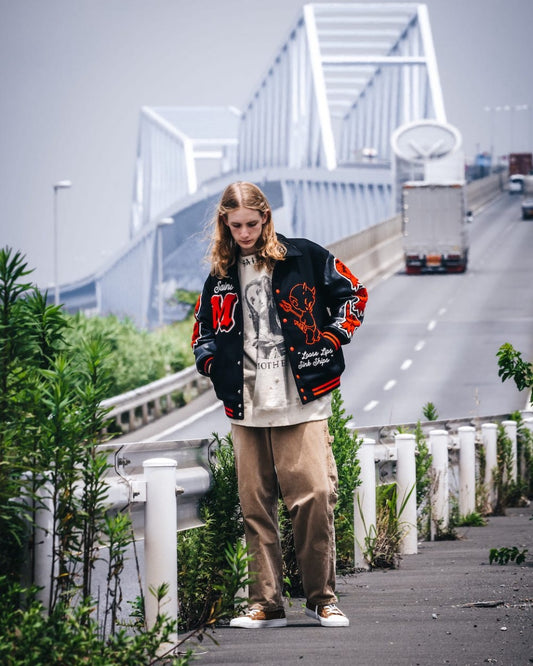 DEVIL Varsity Jacket Red