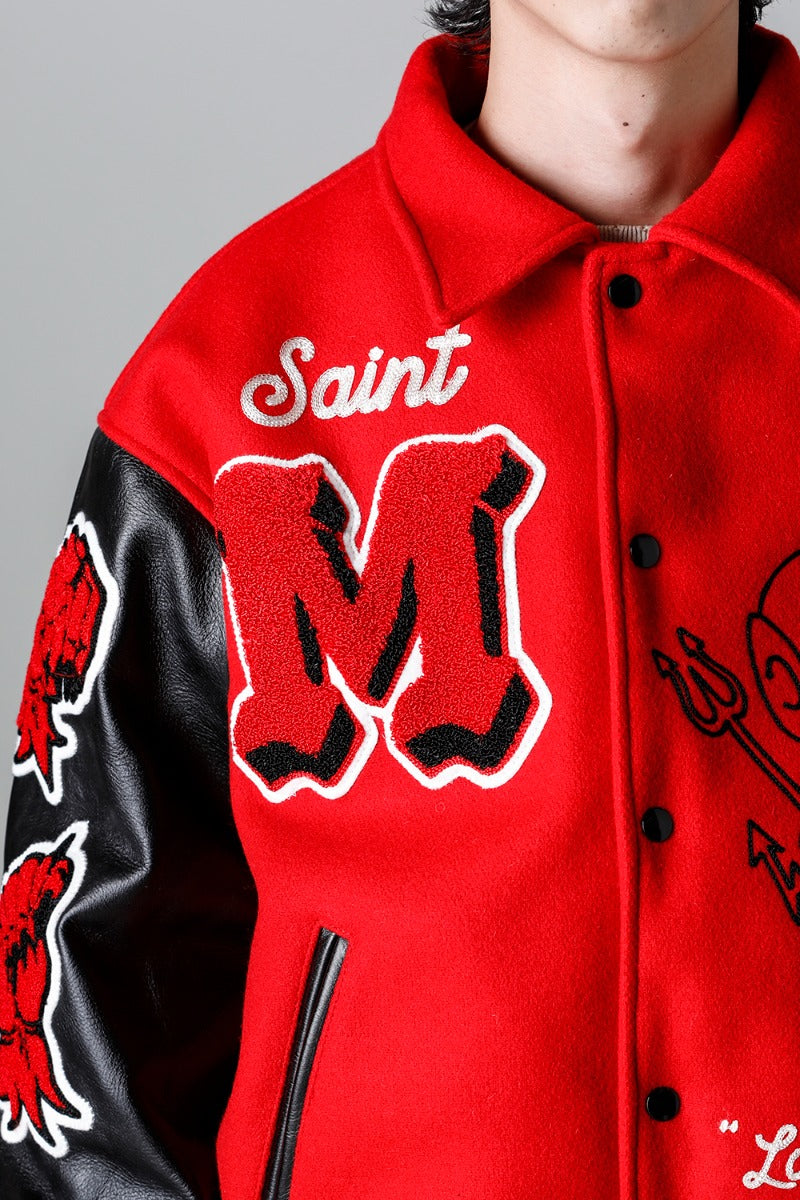 DEVIL Varsity Jacket Red