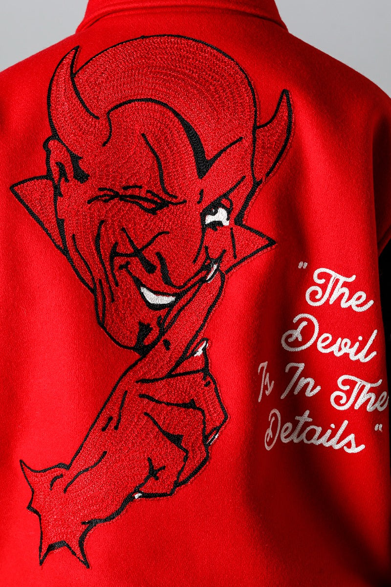 DEVIL Varsity Jacket Red