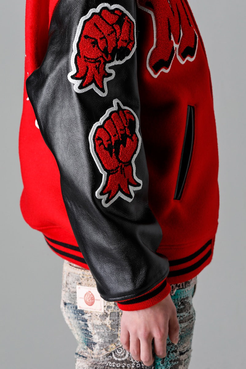 DEVIL Varsity Jacket Red