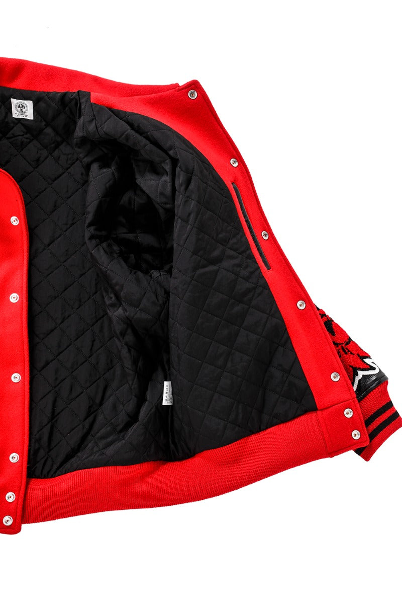 DEVIL Varsity Jacket Red