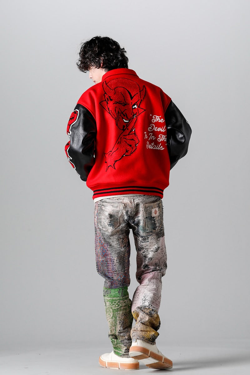 DEVIL Varsity Jacket Red