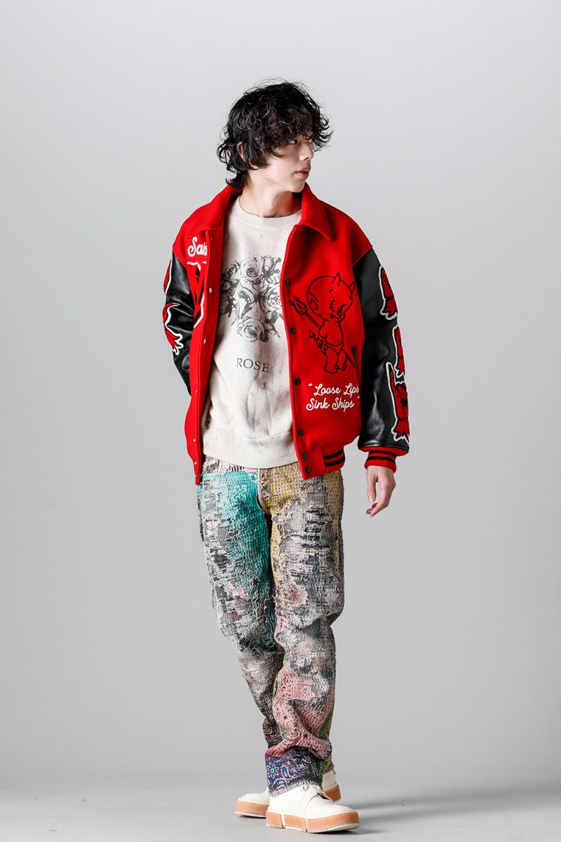 DEVIL Varsity Jacket Red