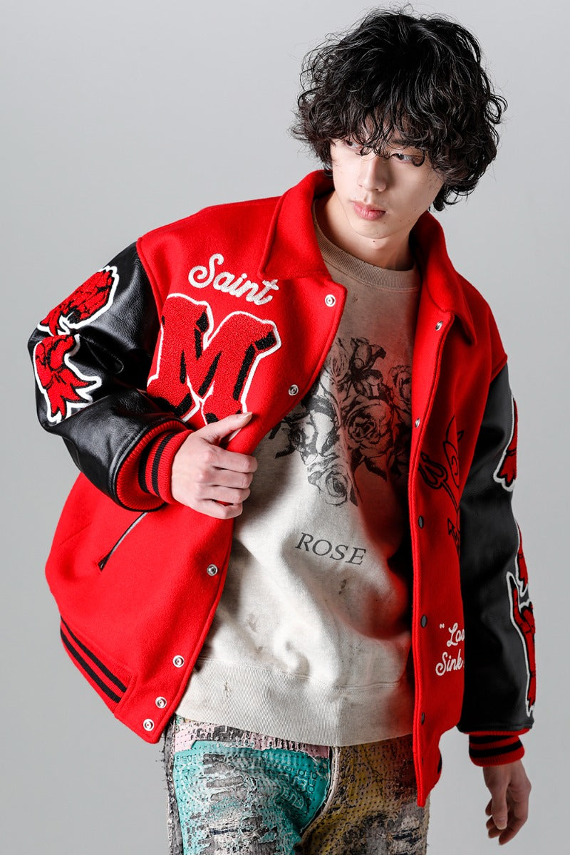 DEVIL Varsity Jacket Red