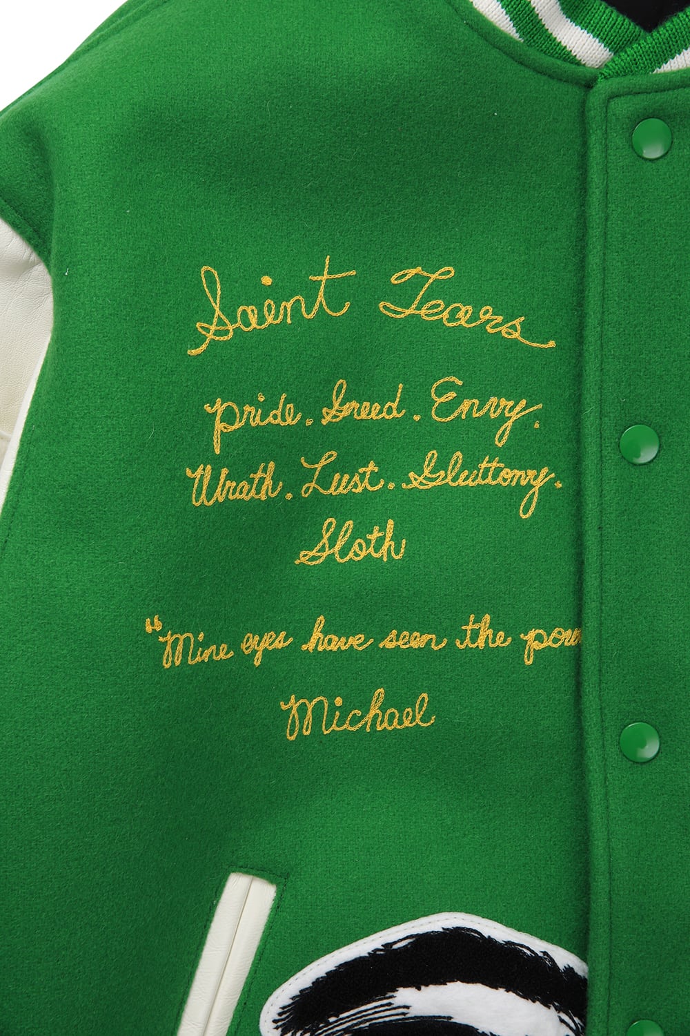 セントマイケル × デニム ティアーズ スタジアムジャケット