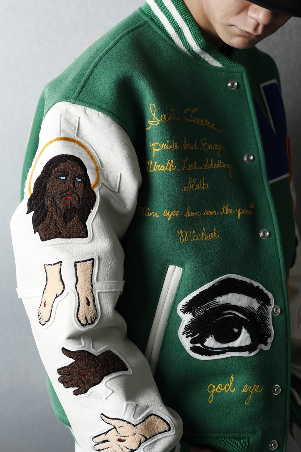 セントマイケル × デニム ティアーズ スタジアムジャケット