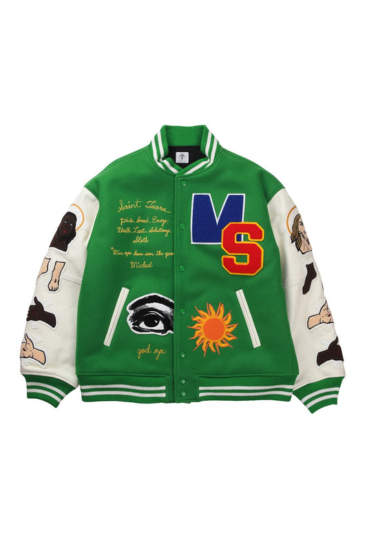SAINT MICHAEL × DENIM TEARS Stadium Jacket