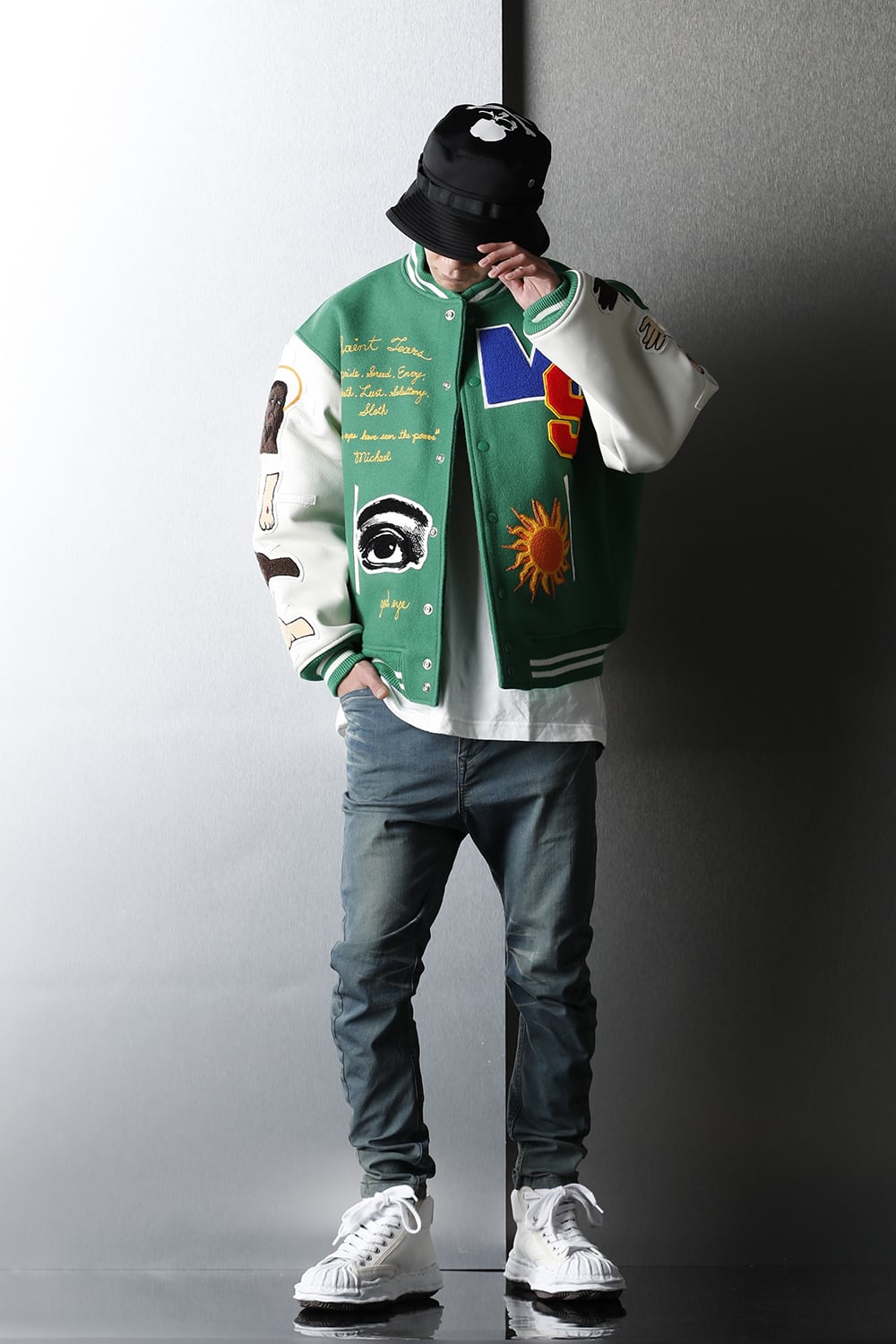 セントマイケル × デニム ティアーズ スタジアムジャケット