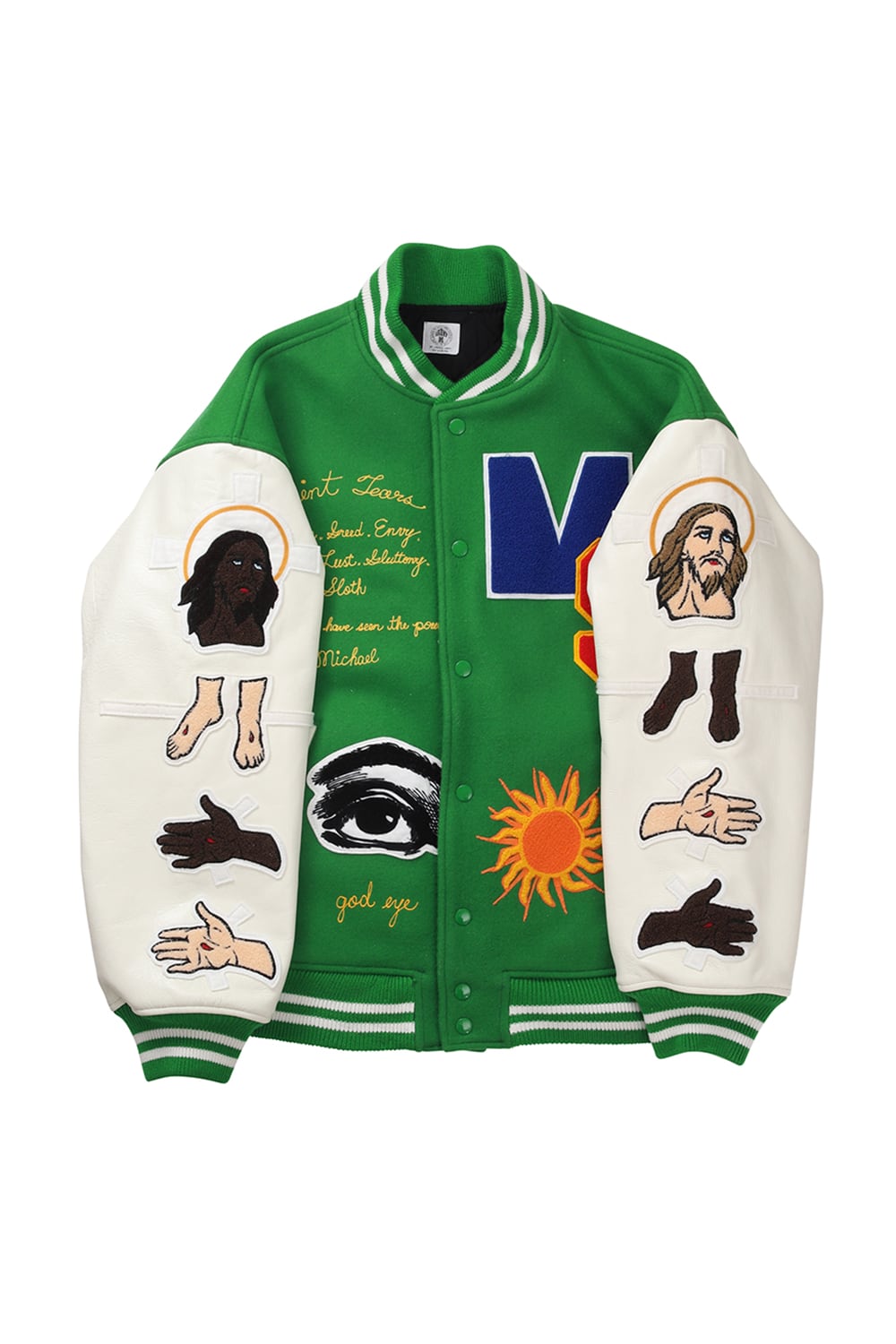 セントマイケル × デニム ティアーズ スタジアムジャケット