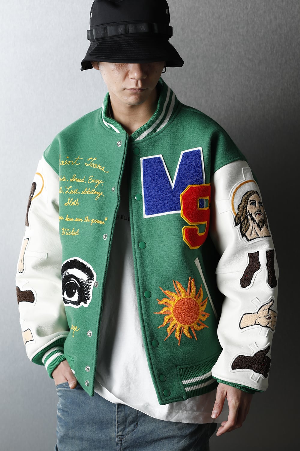 セントマイケル × デニム ティアーズ スタジアムジャケット