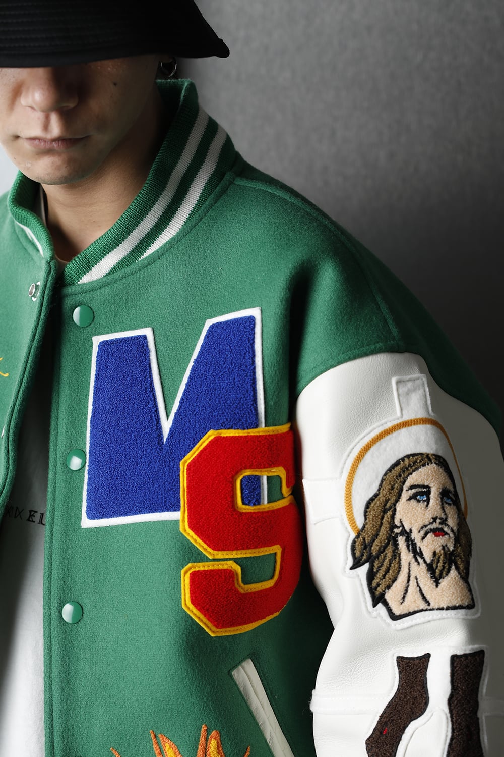 セントマイケル × デニム ティアーズ スタジアムジャケット