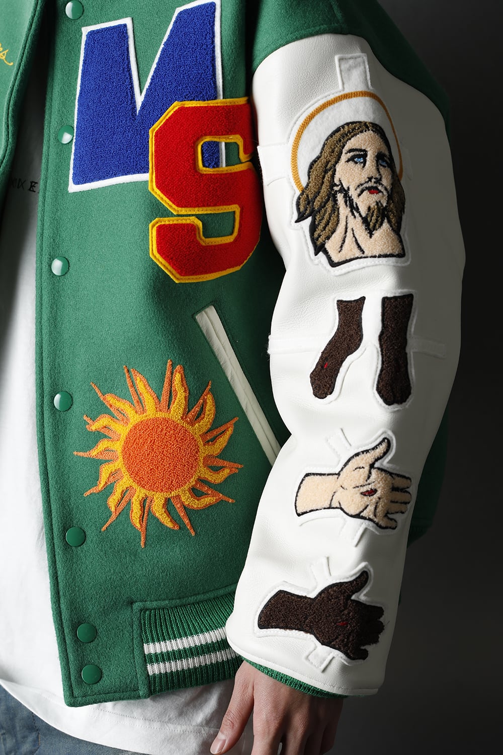 セントマイケル × デニム ティアーズ スタジアムジャケット