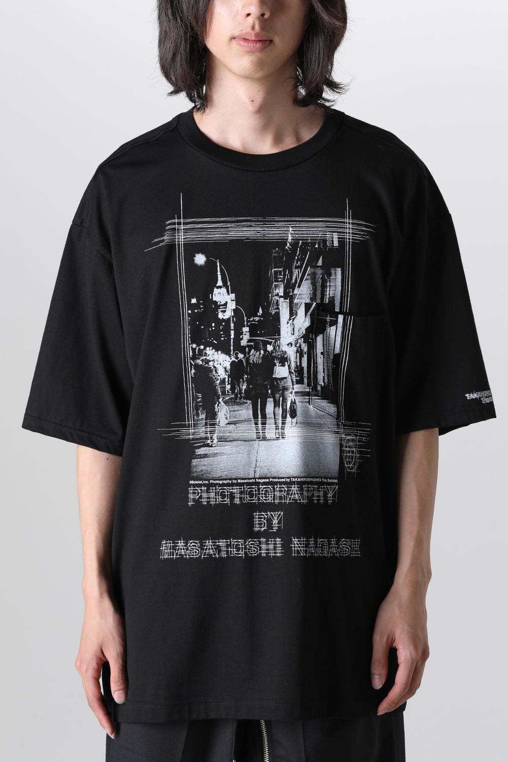 Oversized S/S Pocket tee (Thoughts to synchronize.)