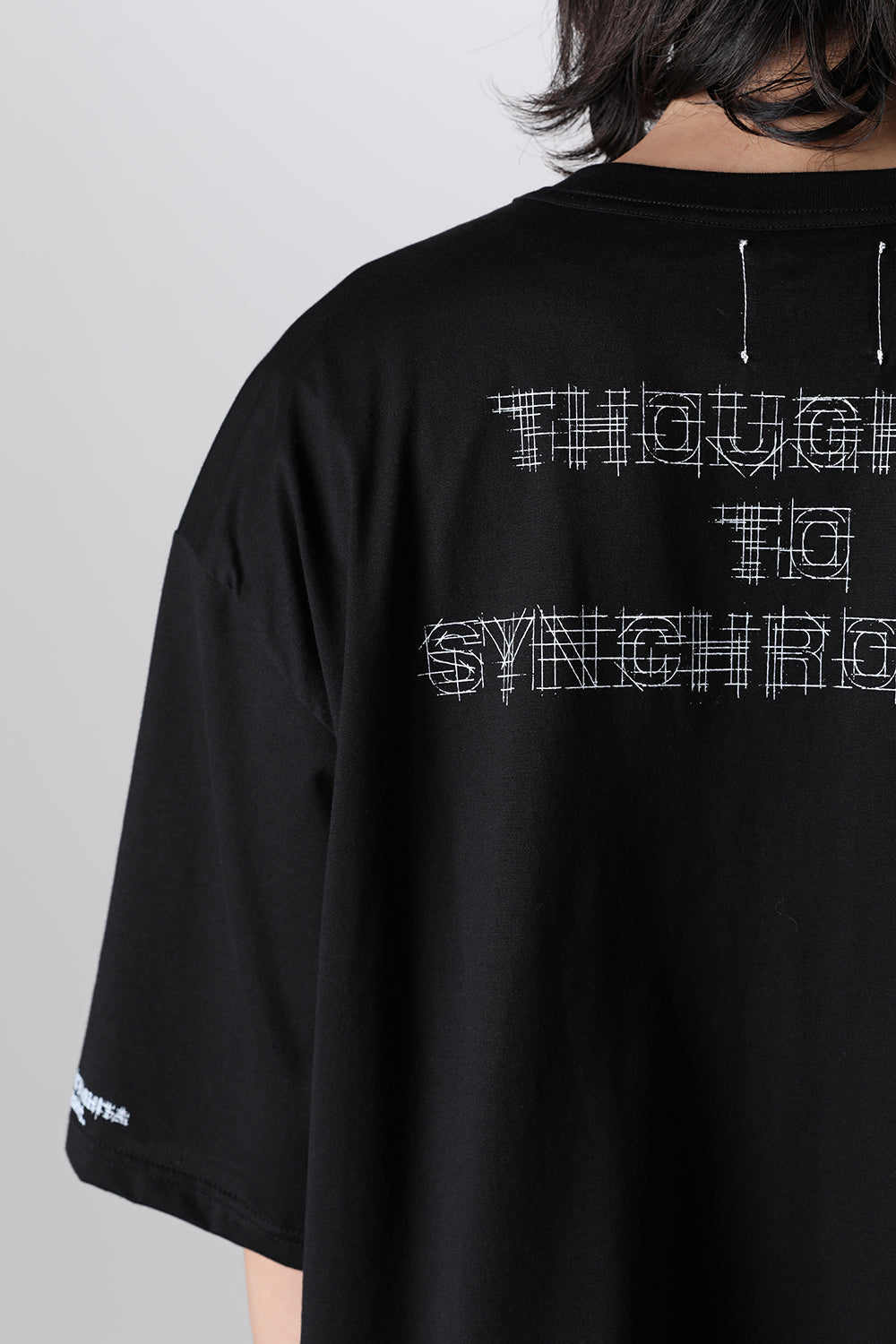 Oversized S/S Pocket tee (Thoughts to synchronize.)