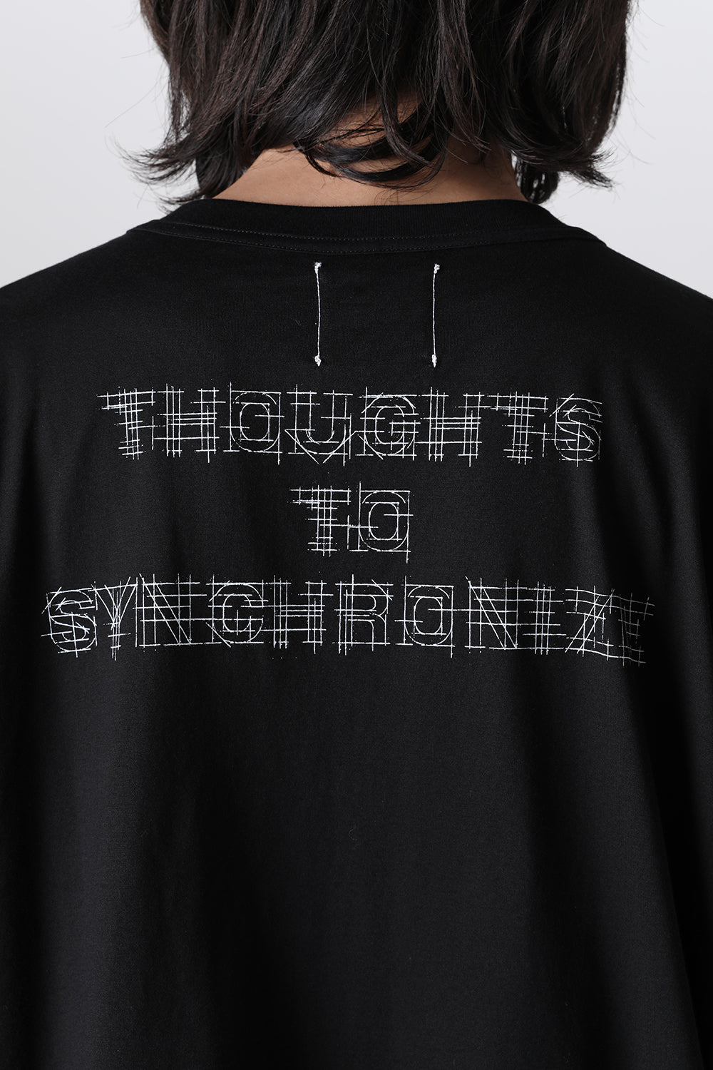 Oversized S/S Pocket tee (Thoughts to synchronize.)