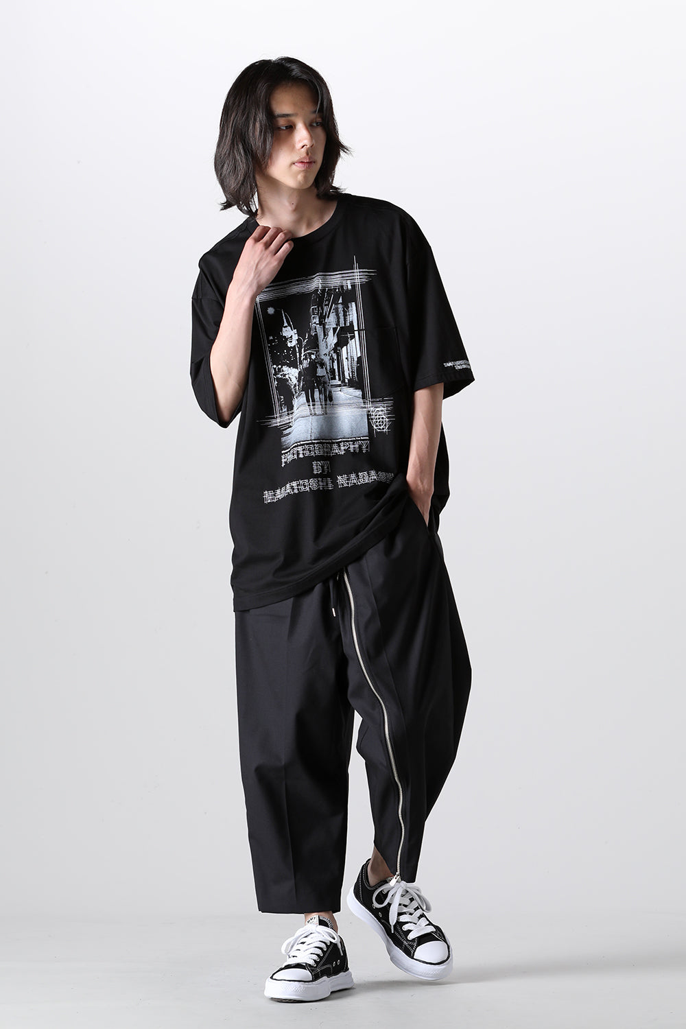 Oversized S/S Pocket tee (Thoughts to synchronize.)