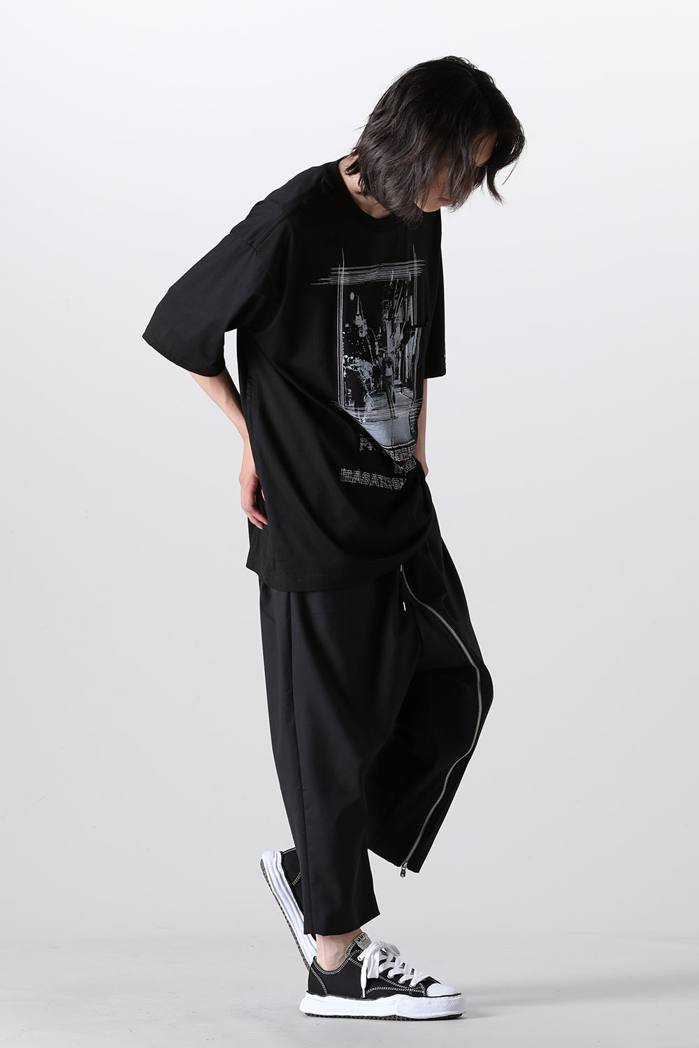 Oversized S/S Pocket tee (Thoughts to synchronize.)