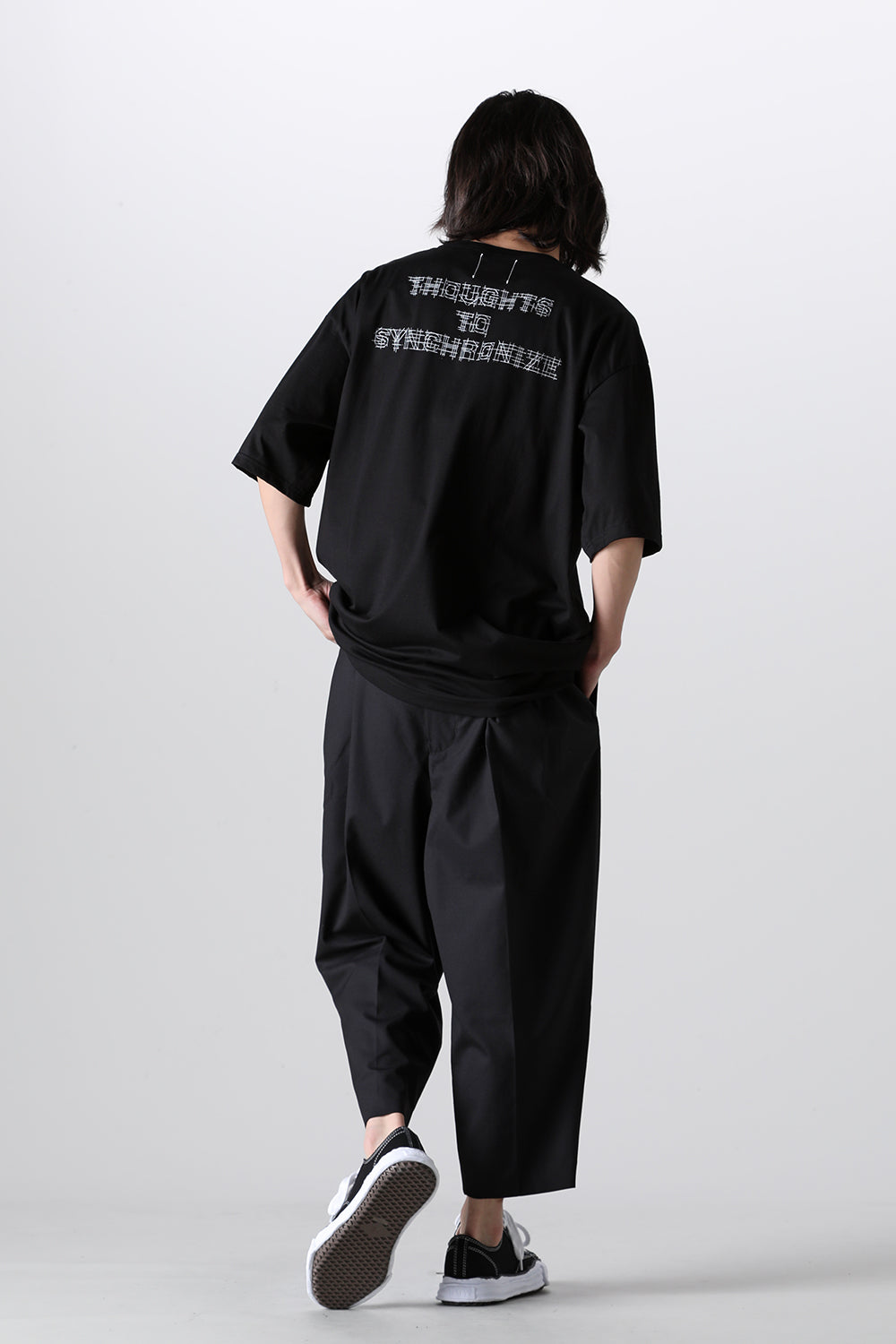 Oversized S/S Pocket tee (Thoughts to synchronize.)