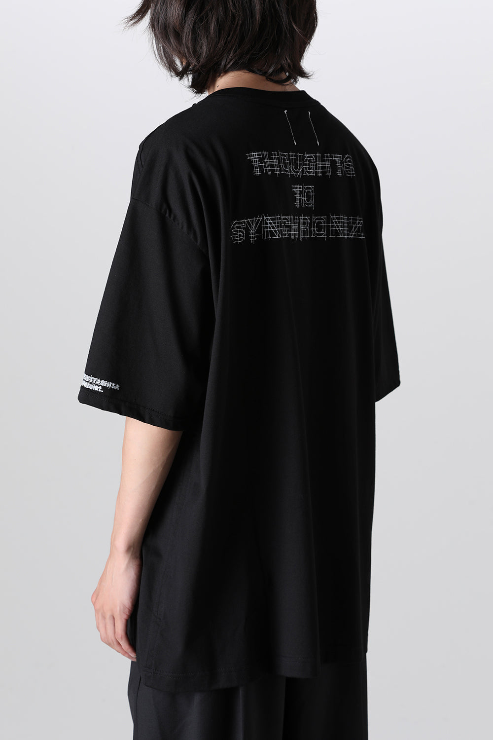 Oversized S/S Pocket tee (Thoughts to synchronize.)