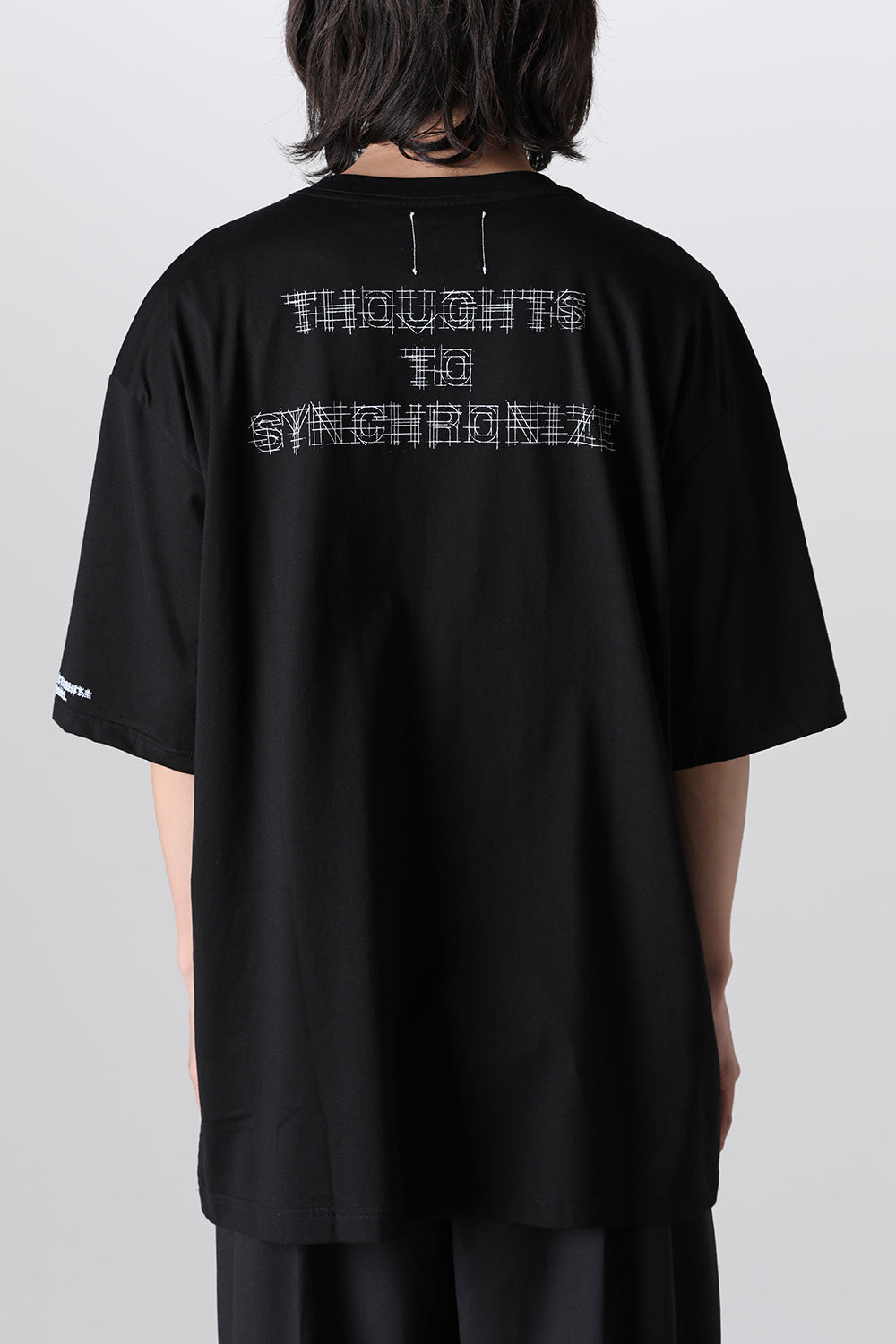Oversized S/S Pocket tee (Thoughts to synchronize.)