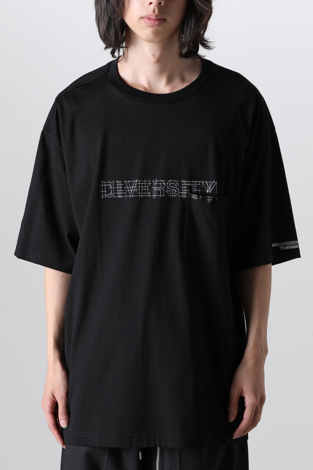 Oversized S/S Pocket tee (diversity.) Black