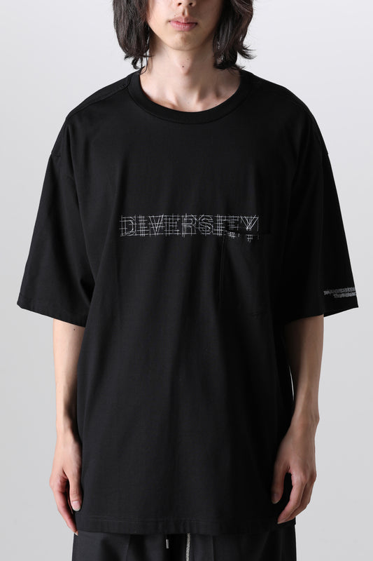 Oversized S/S Pocket tee (diversity.) Black