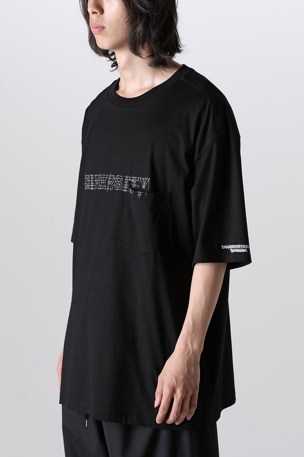 Oversized S/S Pocket tee (diversity.) Black