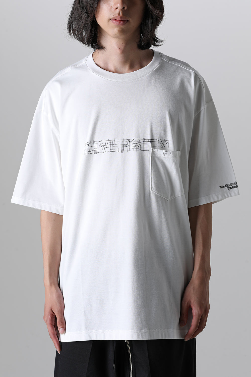 Oversized S/S Pocket tee (diversity.) White