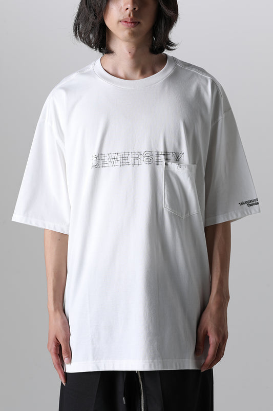 Oversized S/S Pocket tee (diversity.) White