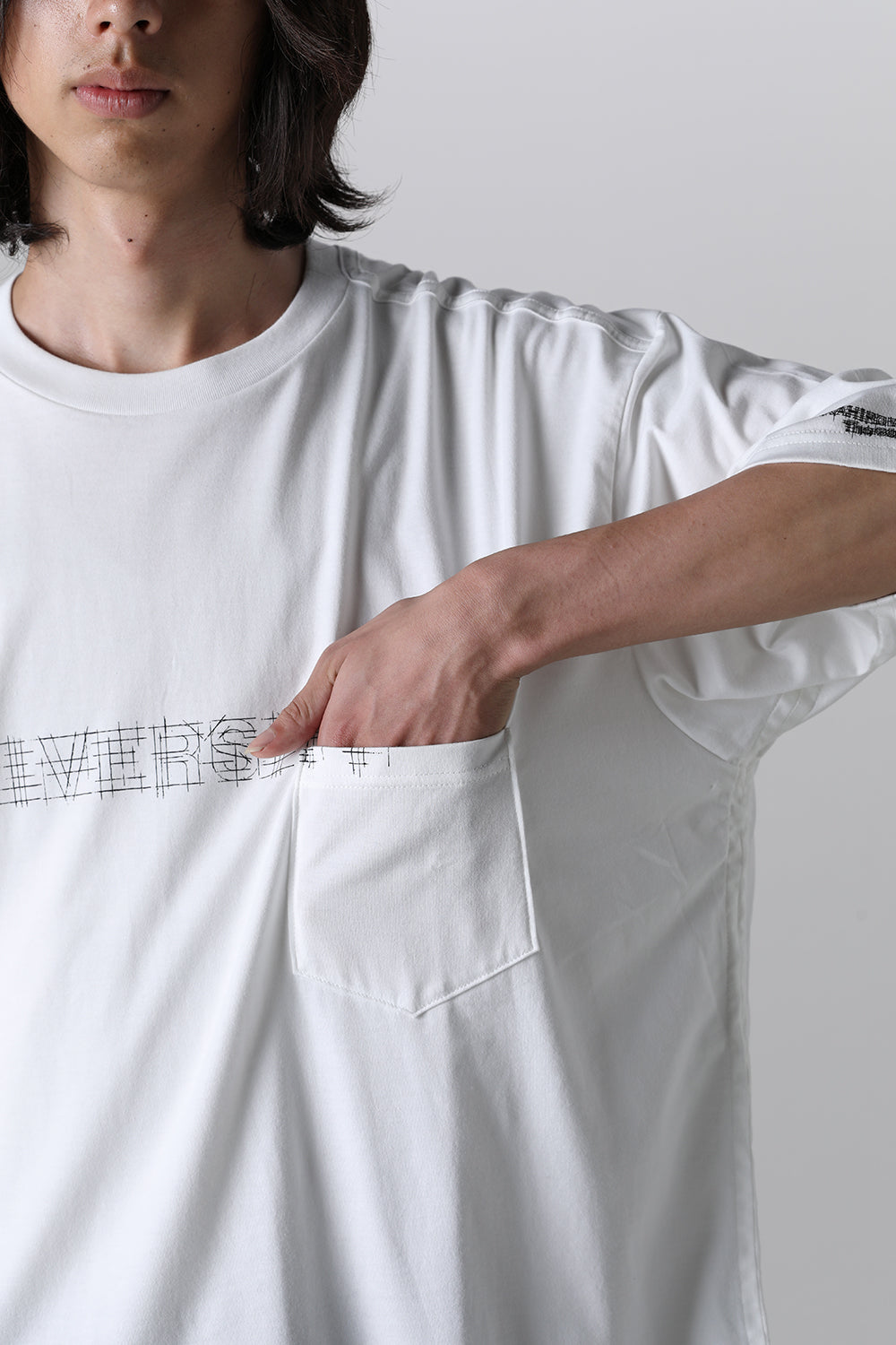 Oversized S/S Pocket tee (diversity.) White