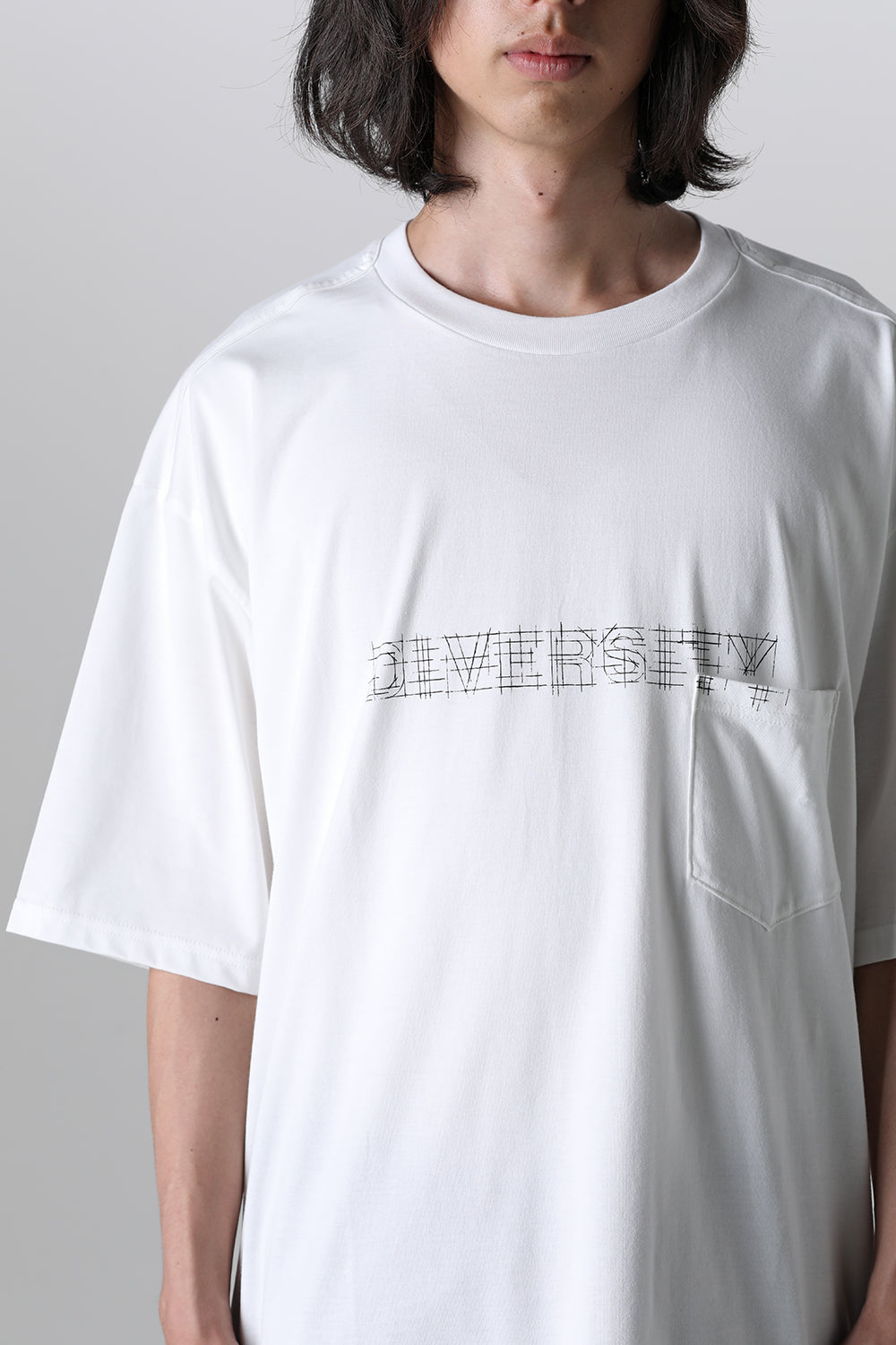 Oversized S/S Pocket tee (diversity.) White